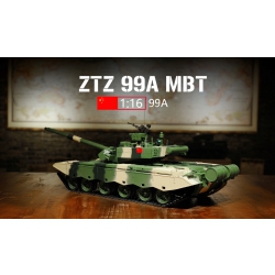 Czołg zdalnie sterowany ASG/dźwięk/dym 1:16 Chinese ZTZ 99A MBT RTR 2.4Ghz - Heng Long 3899A-1U (S)